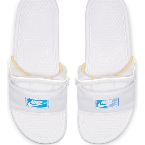 nike benassi just do it fanny pack slide sandal